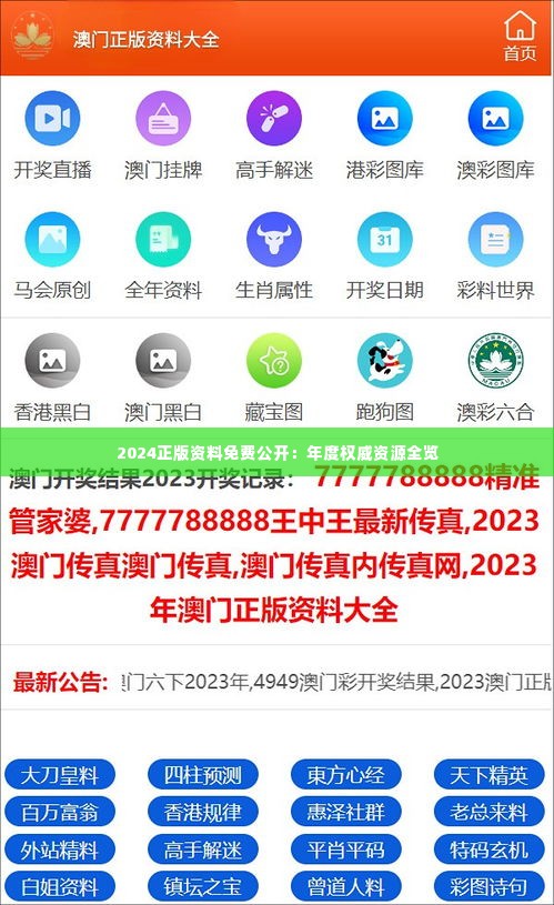 2024正版資料免費(fèi)公開(kāi)，獲取優(yōu)質(zhì)資源的全新途徑，優(yōu)質(zhì)資源獲取新途徑，2024正版資料免費(fèi)公開(kāi)