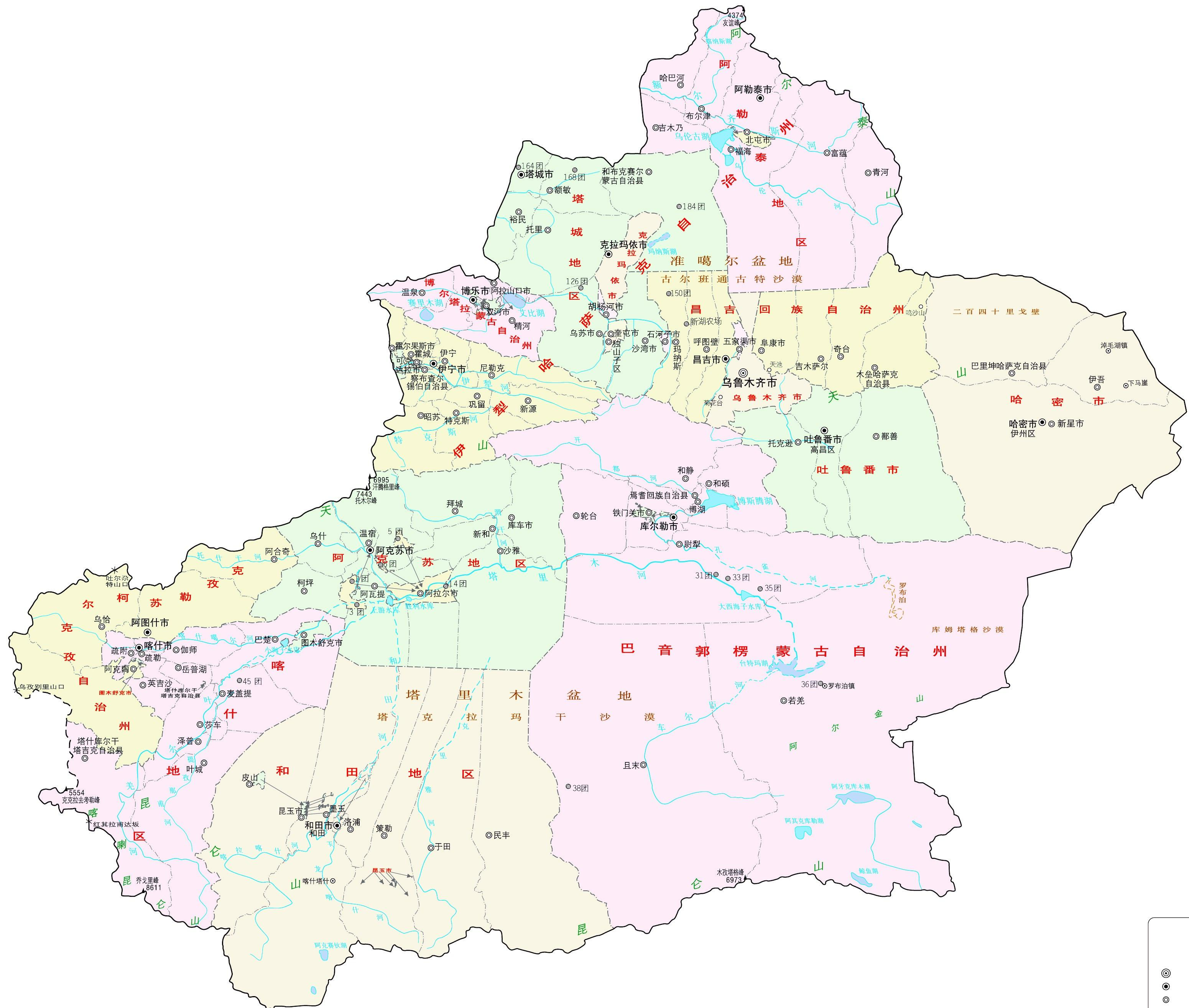 新疆地圖，探索神秘西域的指南，新疆地圖，神秘西域探索指南