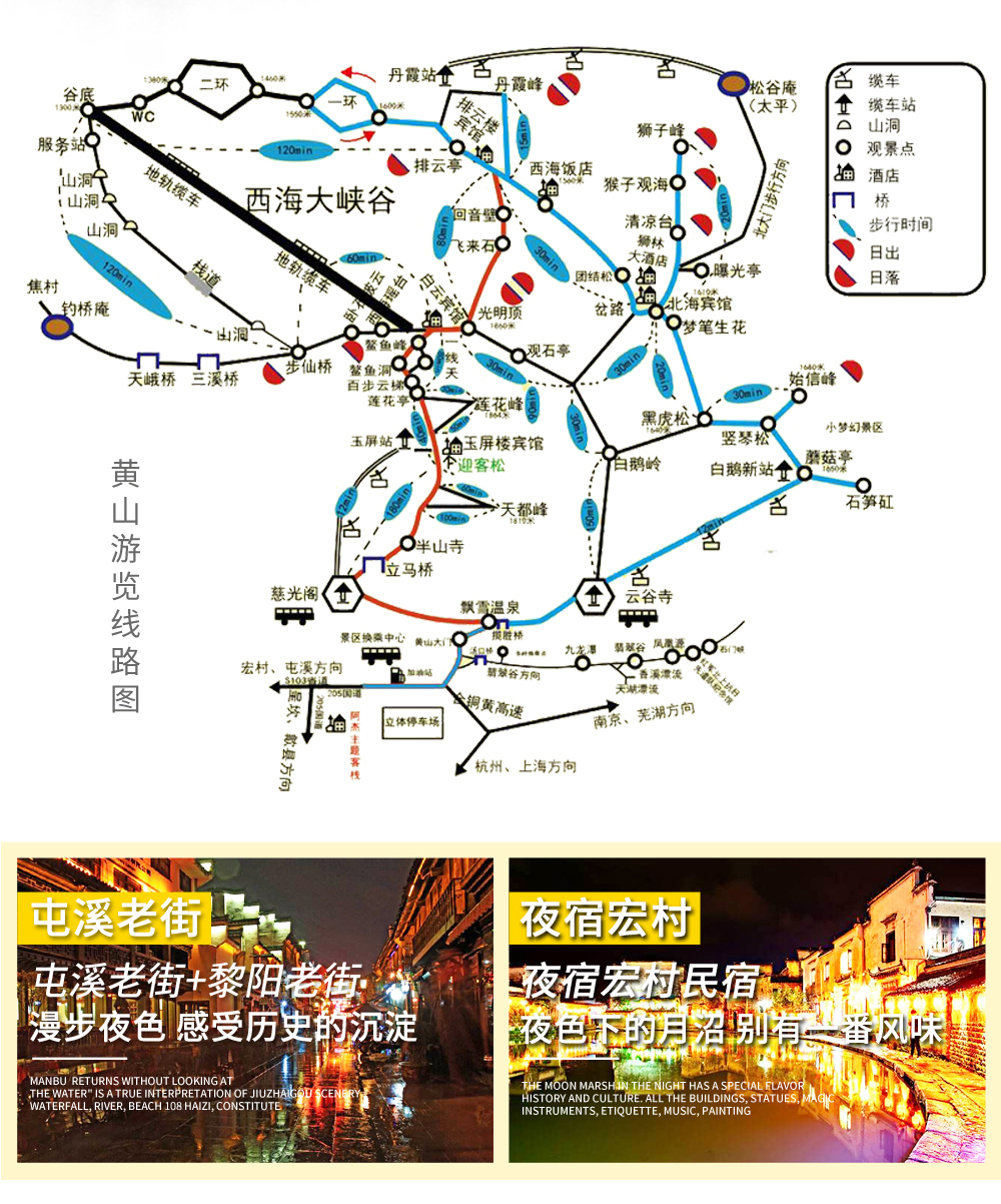 黃山二日游最佳路線圖和住宿攻略，黃山二日游，最佳路線與住宿攻略揭秘